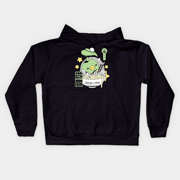 Korpokkur Ramen Aesthetic Kids Hoodie by Lagelantee